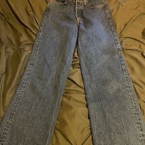 Levi's Blue Straight Leg Jeans